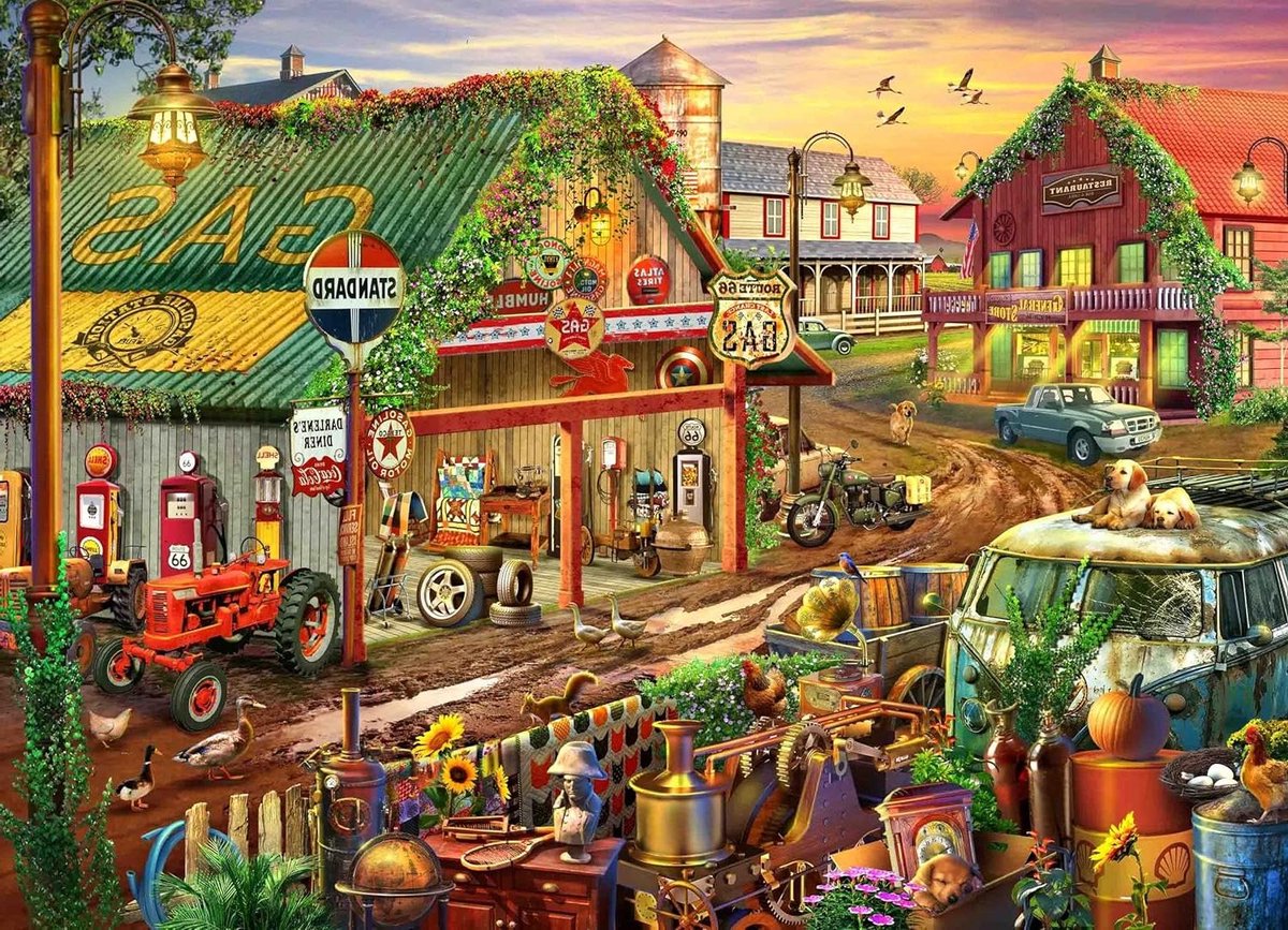 Puzzel 1000 Stukjes - Jigsaw Puzzel - Hersenen Trainen - Anti-Glare Oppervlak - 70 x 50 cm - Multicolor