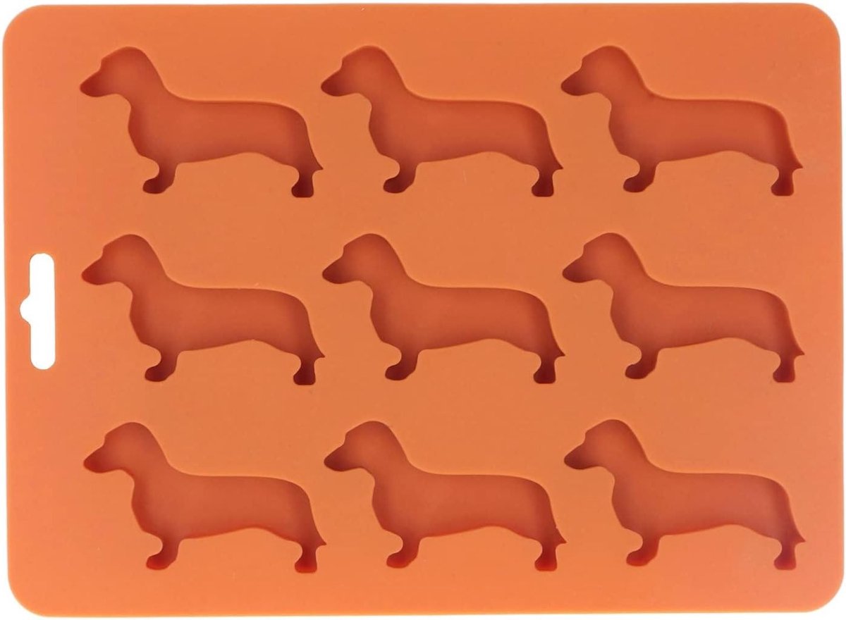 Siliconen hondenvorm ijsblokjesvormen, chocolade bakvorm BPA-vrij voor cake decoratie, fondant en kaarsen maken