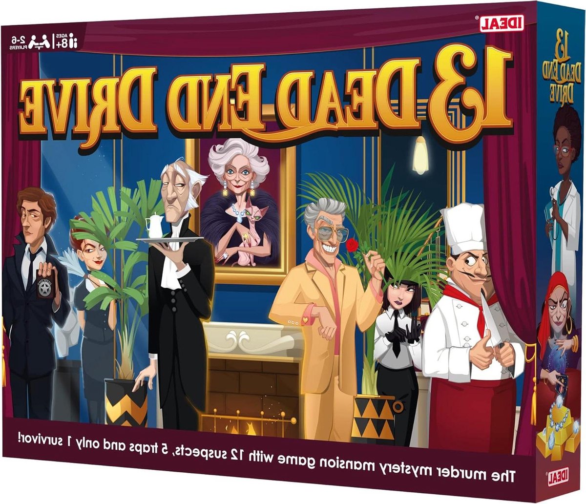 13 Dead End Drive - Moordmysterie Spel - Familie Spelletjes Avond - Met 3D Vallen - Eén maat - Meerkleurig