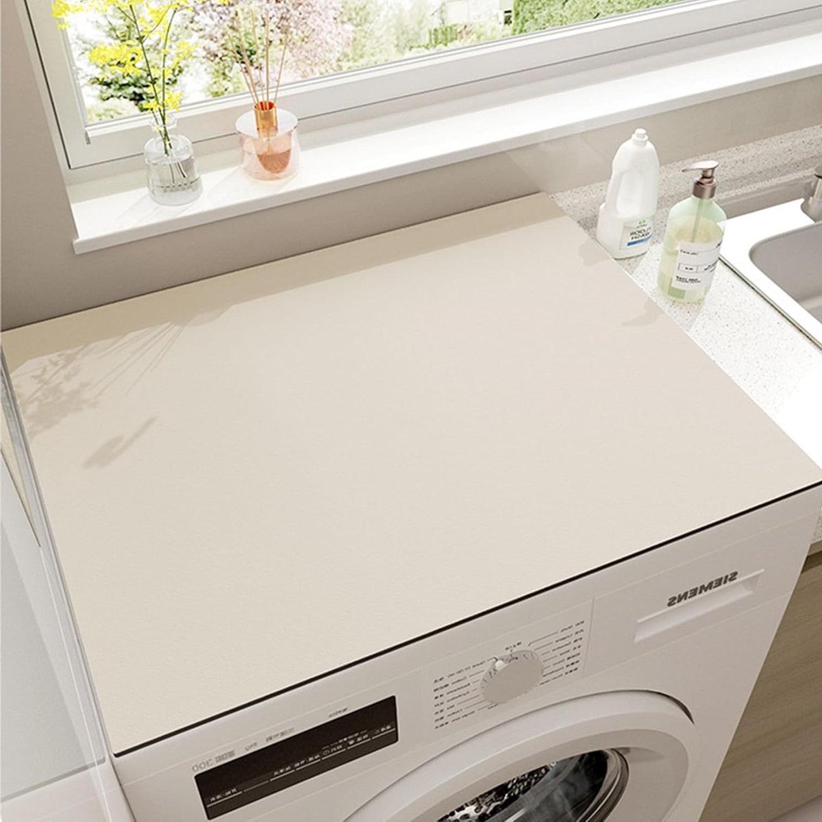Wasmachine Topmat - Droger Bovenhoes - Apparaten Beschermen - Snel Absorberend - 50 x 60 cm - Effenn Kleur