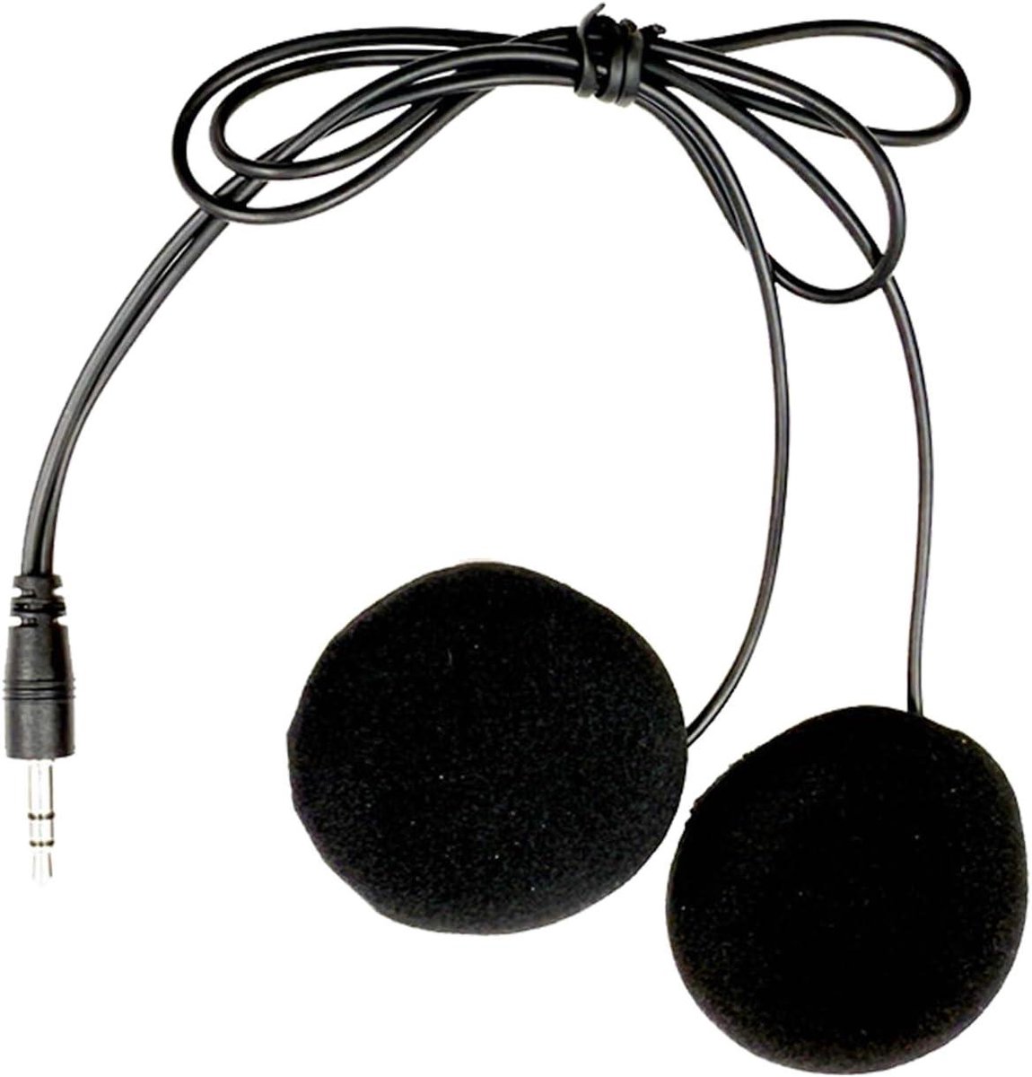 Helmluidsprekers - Motorfiets Hoofdtelefoon - Avontuurlijke Sporten - Adaptief Traagschuim - 4 cm Diameter - Zwart