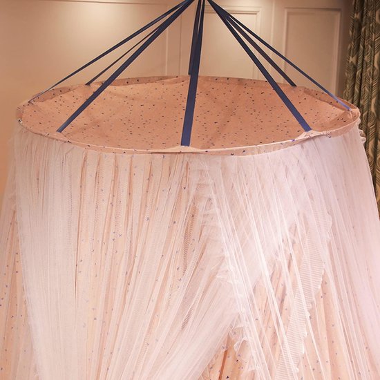 Bedluifel Prinsessenhemel - Hemeltje Bed Klamboe - Decoratie Slaapkamer - Dubbellaags Garenontwerp - 290 cm Hoog - Ster — afbeelding 2