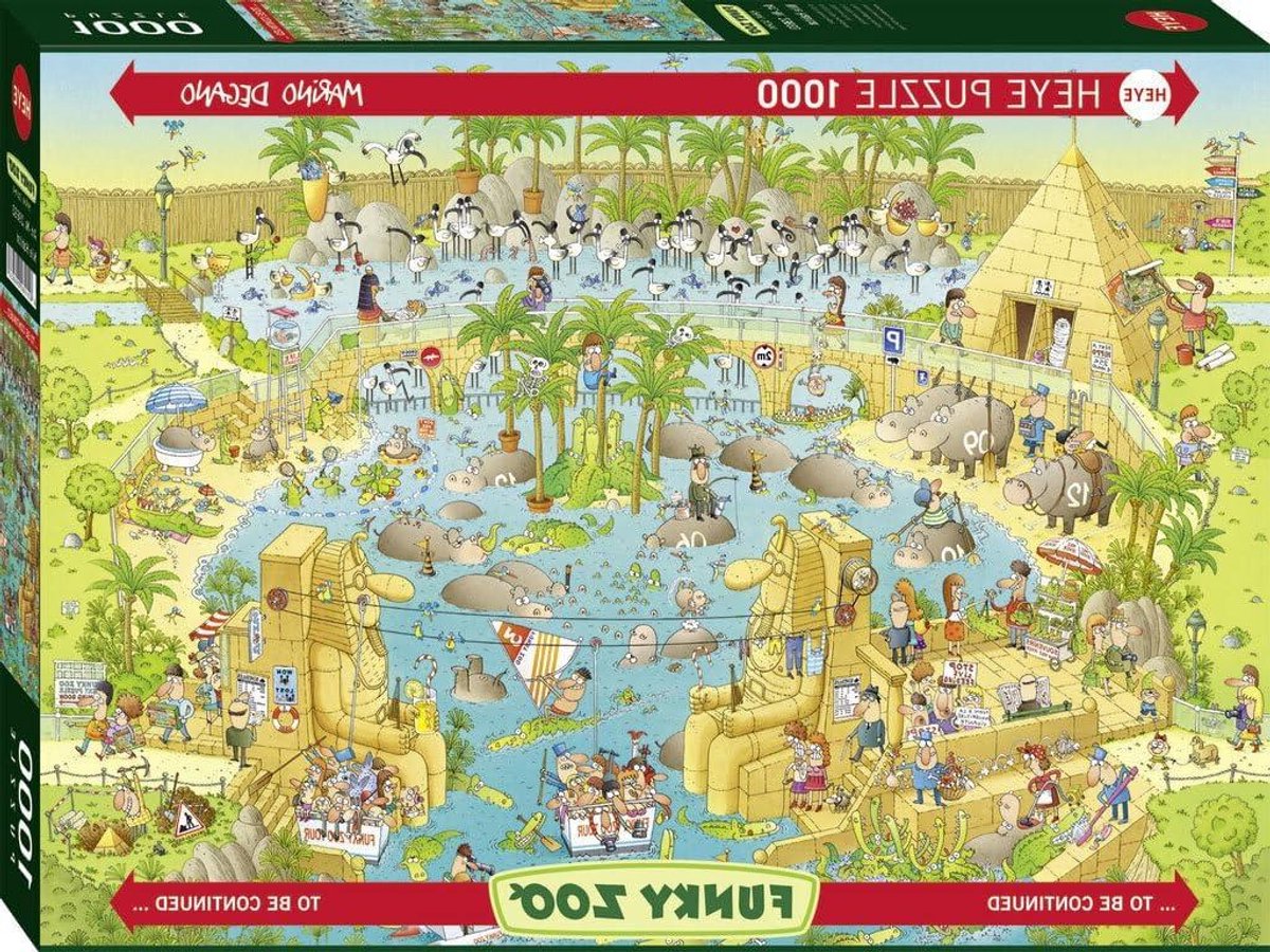 Puzzel 1000 Stukjes - Legpuzzel Jigsaw - Ontspanning Thuis - Grappige Cartoon - 1000 Stukjes - Geel