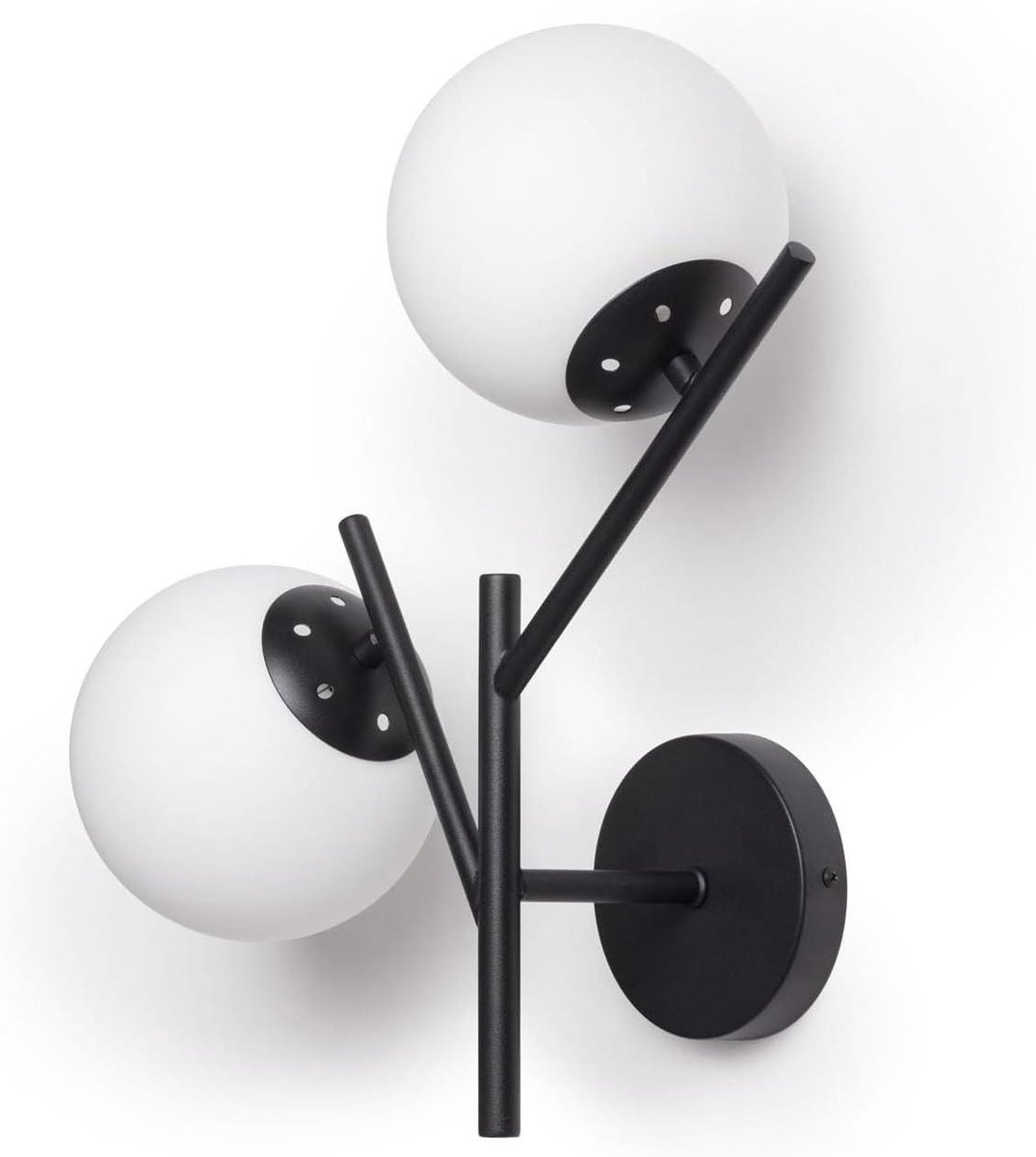 Wandlamp Balts - Muurverlichting Armatuur - Ruimte Verlichten - Elegant Design - 42 x 23 x 39.5 cm - Zwart