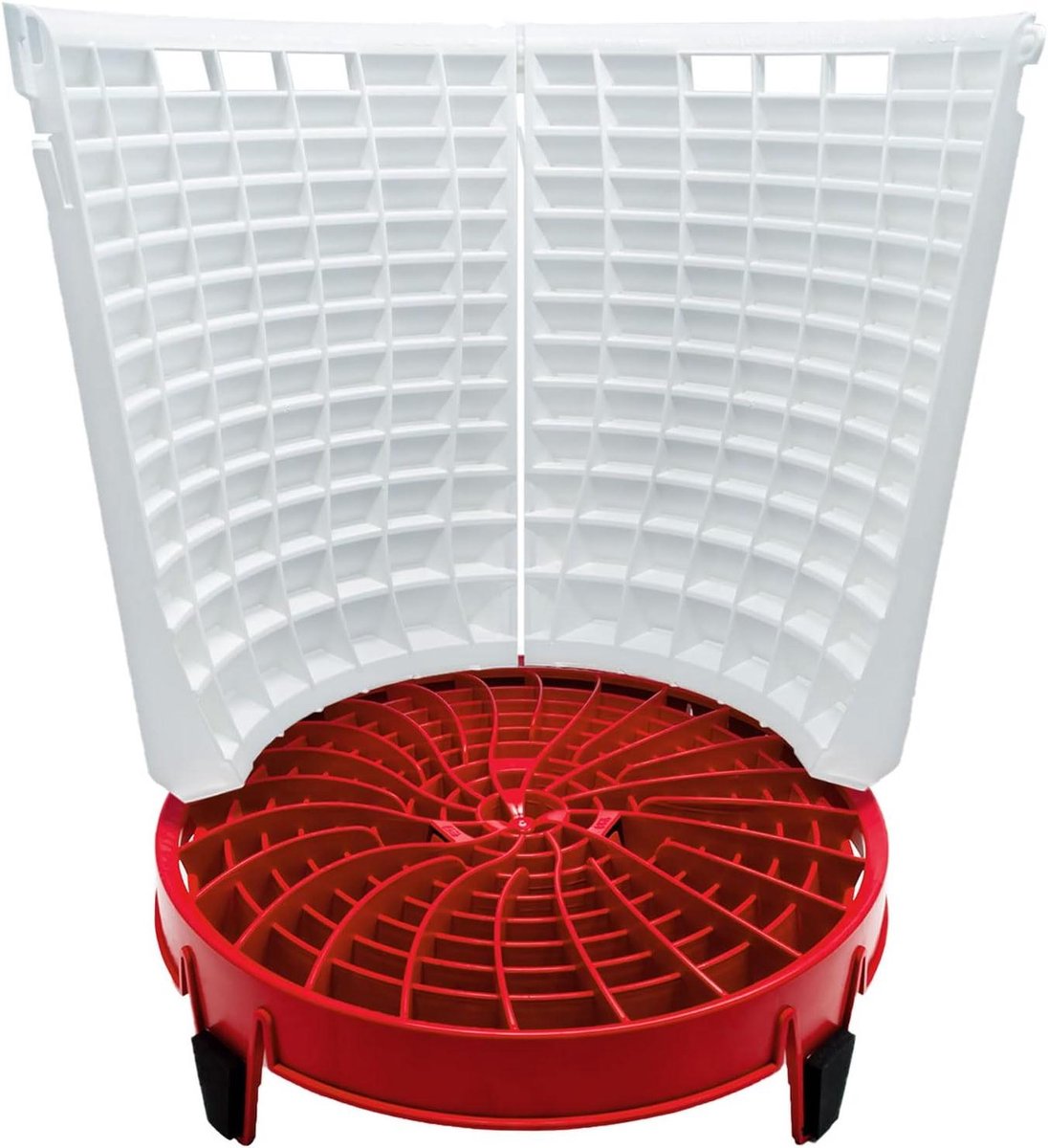 Scrub Wall Systeem - Vuilzeef Uitbreiding - Auto Wassen - 180 Graden Hoek - 2-delig - Wit