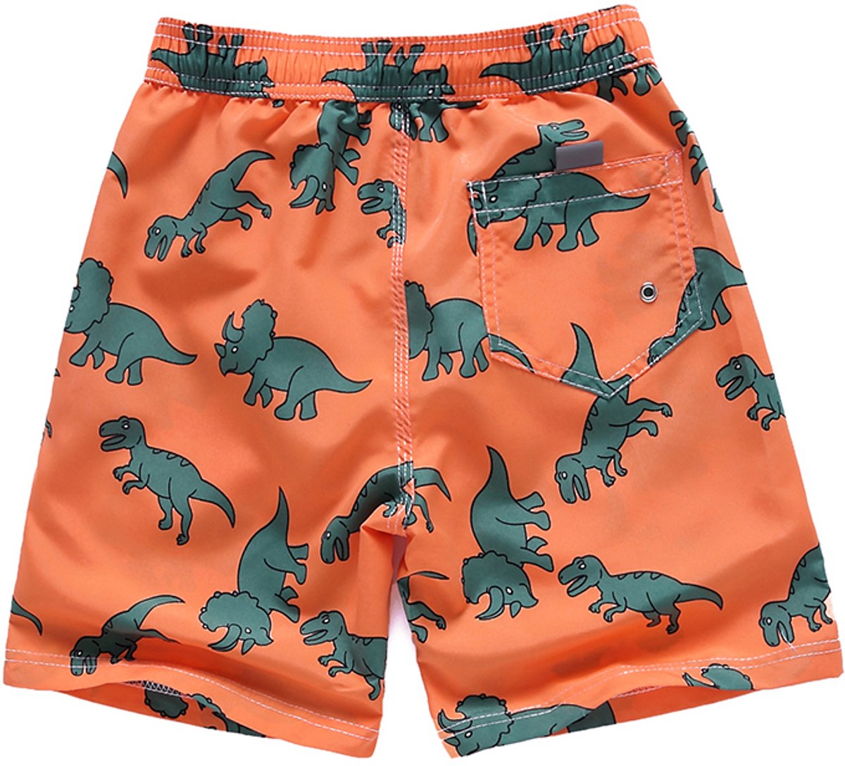 NiSy.nl Zwembroek Jongens | Zwemshort | Dino Print | Sneldrogend | | Oranje — afbeelding 2