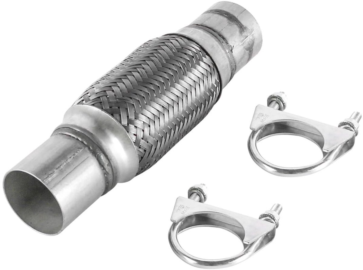 Stainless Steel Uitlaatdempersysteem met U-Bolt Clamp voor Auto's - Geluiddemping en Schokabsorptie