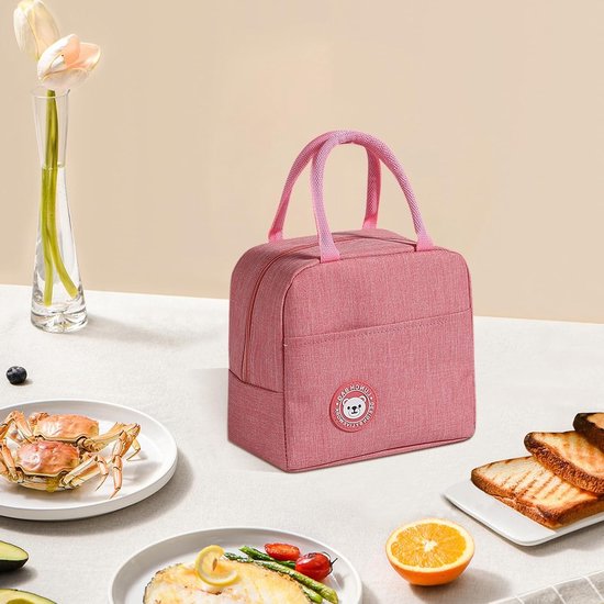 Kleine Koelbox Set van 2 Stuks, 6.2 L, Dubbel Laags, Dikke Lunchtas, Opvouwbaar voor Picknicks, Kantoor en School — afbeelding 5