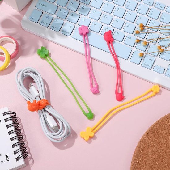 NTHProducts - Silicone Binding Bands - Herbruikbare Elastieken - Multicolor - Voor Bento Boxen - Ideaal voor Kantoor en Thuis - Set van 5 van Nthproducts — afbeelding 2