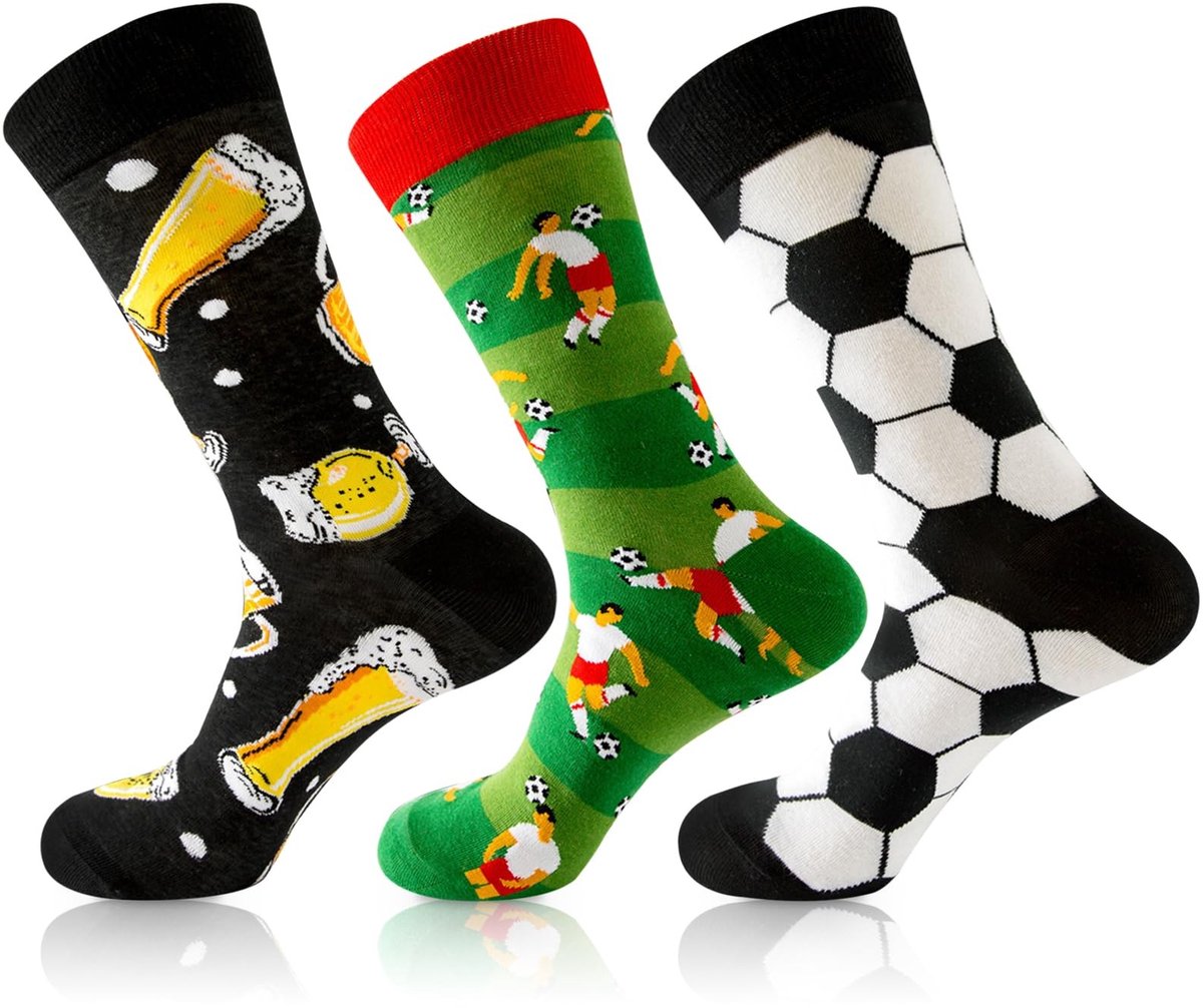 NTHProducts - Funny Socks - Sportieve Sokken - Comfort en Stijl - Blauw - Voetbalsokken - Perfect voor Elke Dag - Unisex 39-45