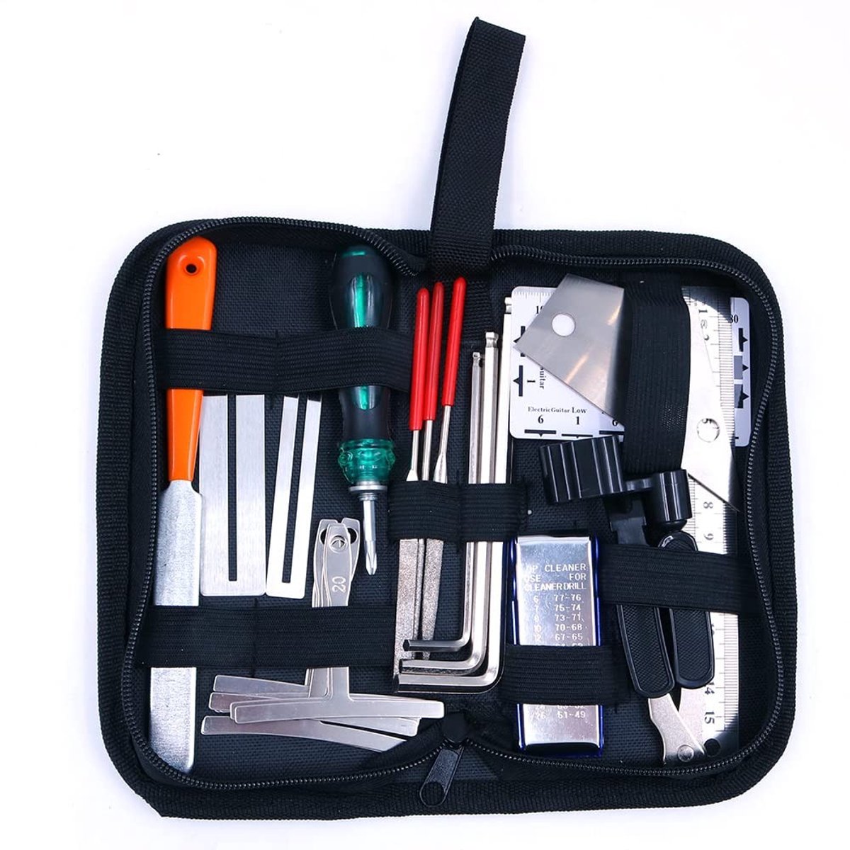 NTHProducts - Gitaar Onderhoudsset - Inclusief String Ruler en Hex Wrench - Compacte Toolkit voor Muzikanten - Geschikt voor Beginners en Professionals..