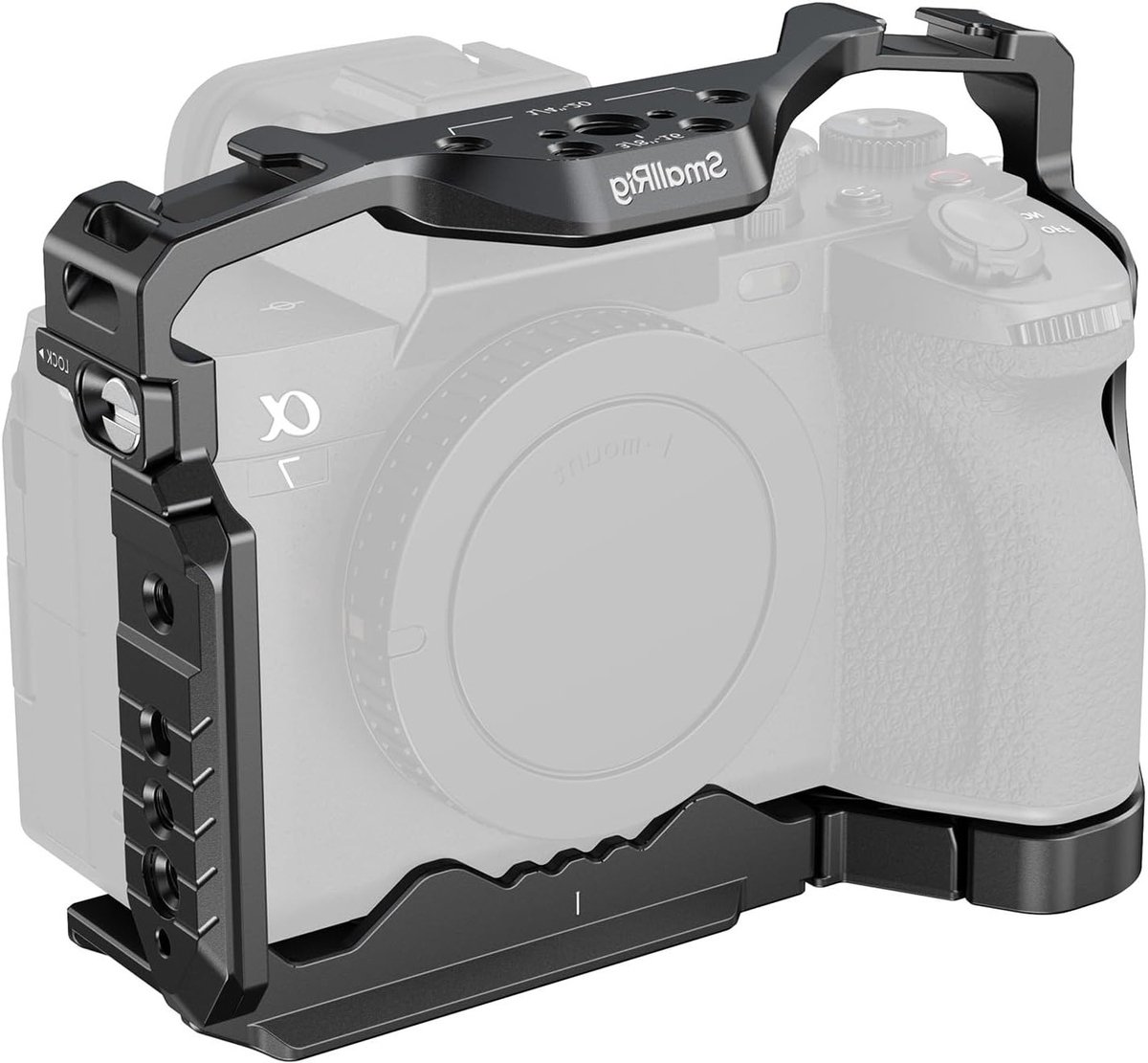 Camera Cage voor Sony Alpha 7R V, 7 IV, 7S III en A1 met AirTag Slot en Bescherming