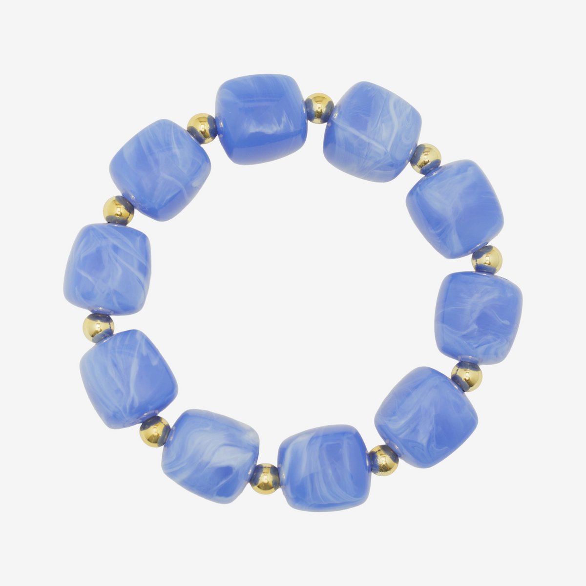 Essenza Large Beads Bracelet Blue