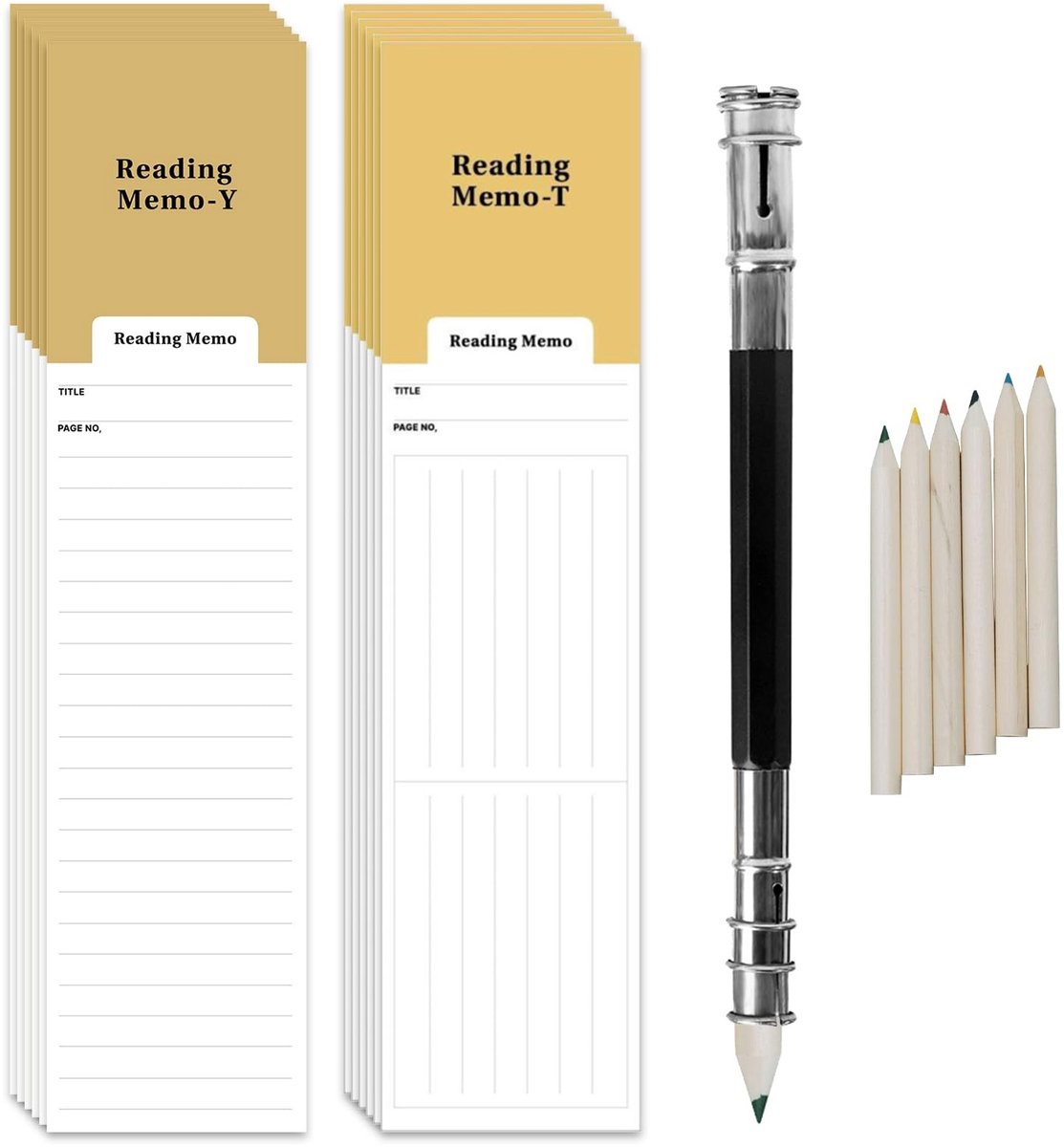 Allecto - Bookmark Reading List - Pagina Markers - 48 Stuks - Kleurige Leestools - Ideaal voor Boekenliefhebbers - 5x21cm