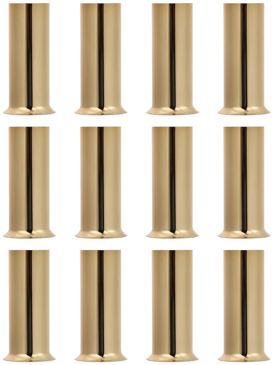Allecto - Candle Holder - Chandelier Lamp - Goud - Decoratieve Kaarsenhouder - Voor Gebruik Binnen - 12 Stuks