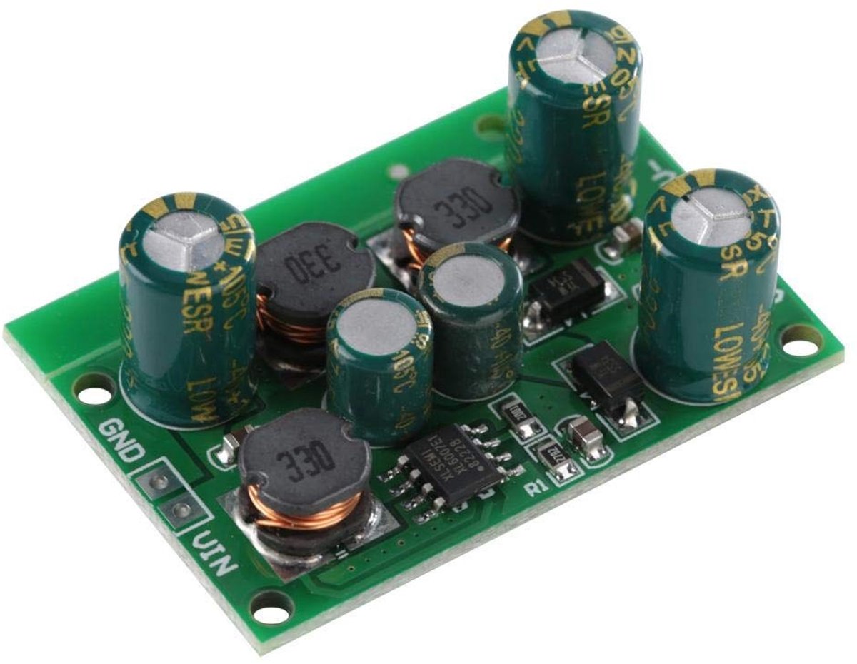 Allecto - DC-DC converter - Positieve negatieve spanning - Hoge conversie-efficiëntie - Compact formaat - Verstelbare uitgangsspanning - Geschikt v...