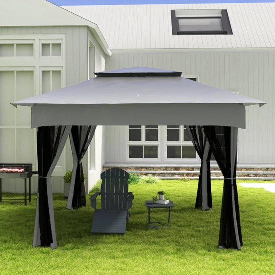 Premie 2-in-1 Houtskool Barbecue - Smoker Barbecue - Houtskoolgrill - met Verstelbaar Grillrooster, 1 Draaispit, Wielen - BBQ voor Kamperen, Buiten, Tuin - 118 x 32 x 90 cm - Zwart + Zilver van Merkloos — afbeelding 5