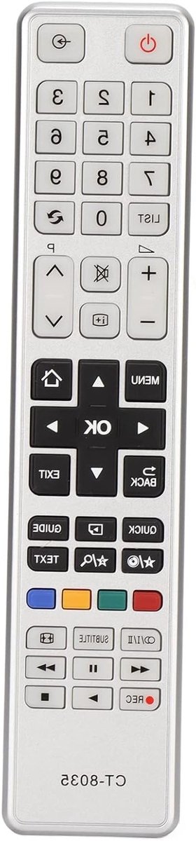 SnelShoppen - Universele Afstandsbediening CT-8035 voor LED HD TV, Vervanging voor Verloren of Beschadigde Afstandsbedieningen, Duurzaam ABS Materiaal