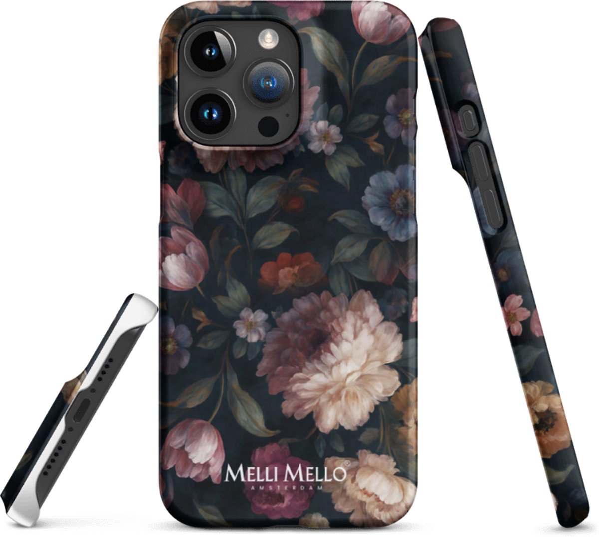 Melli Mello Telefoonhoesje Noir Bloom (Hard Case) - Apple iPhone 15 Pro Max