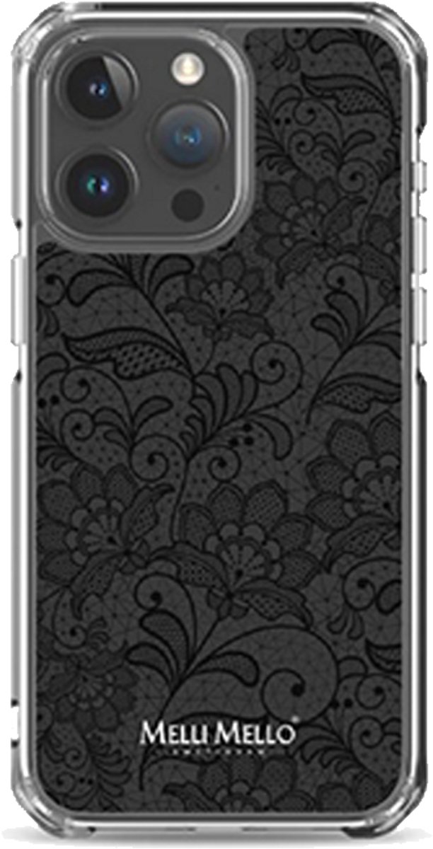 Melli Mello Telefoonhoesje Midnight Lace (Soft Case) - Apple iPhone 15 Pro Max