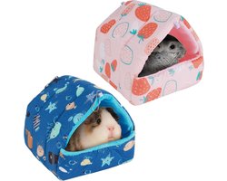 2 Stuks Wasbare Bedden voor Cavia's, Accessoires voor Kleine Dieren, Geschikt voor Hamsters, Dwerghazen en Chinchilla's