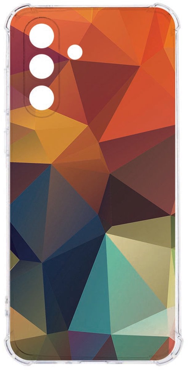 Flexibele back cover Samsung Galaxy A57 Polygon Color Schokbestendig