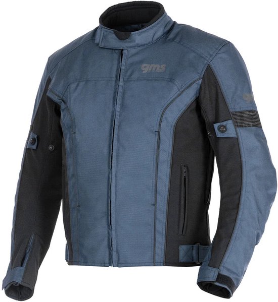 gms Lagos Blauw Zwart Waterdichte Textiele Motorjas - Jas