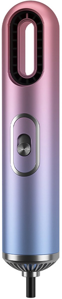 Haardroger, haardroger met negatieve ionen, 3-in-1, sneldrogend, stil, draagbaar, mini-haardroger, inclusief 3 accessoires, reisformaat, kleurverloop.