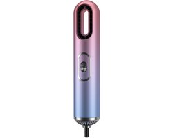 Haardroger, haardroger met negatieve ionen, 3-in-1, sneldrogend, stil, draagbaar, mini-haardroger, inclusief 3 accessoires, reisformaat, kleurverloop.