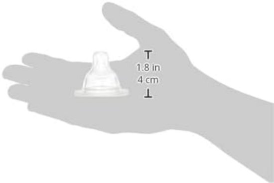 Speentjes Set 4 Stuks - Maat 1 & 2 - Slow & Medium Flow - Babyfles Speen 0+ en 4+ Maanden — afbeelding 4