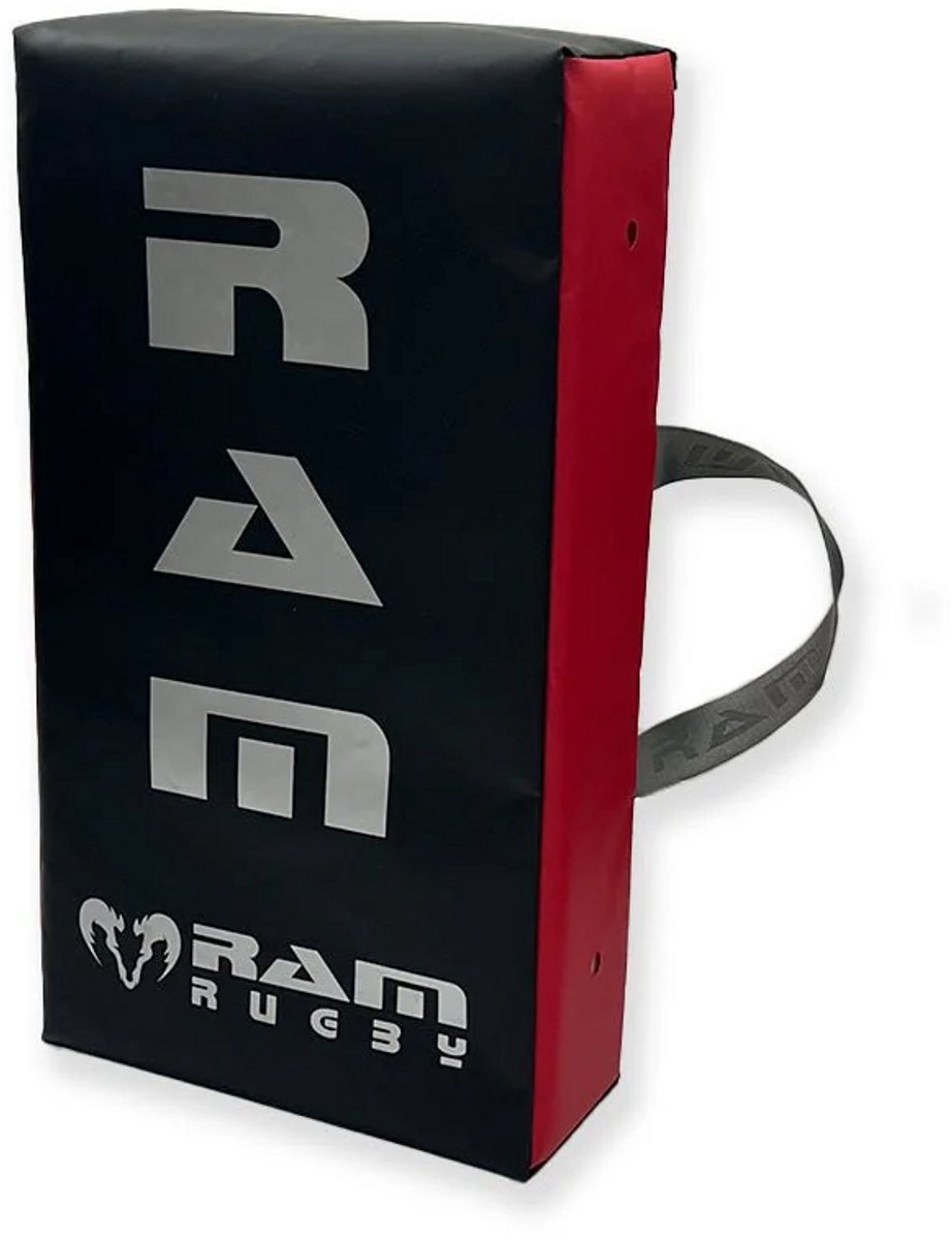 Flat Hit Shield - PVC - High-Density Foam - Black / Red - Medium