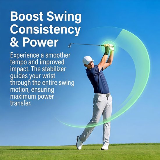 Golf polstrainer - golf polssteun - voor het corrigeren van de polshoek - hulpmiddel voor het uitlijnen van de golfclub - geschikt voor beginners en professionals om de swingtechniek te verbeteren van GOLF — afbeelding 4