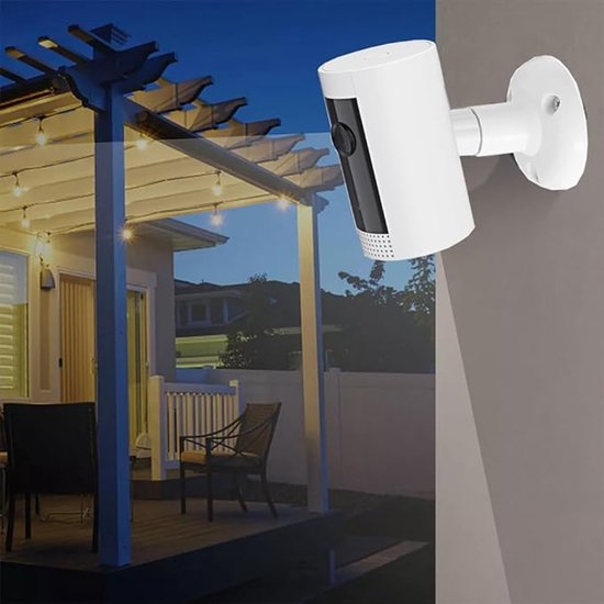 4 Stuks Camera Bevestiging - 360° Graden Verstelbaar - Verstelbare Camera Wandbeugel Houder - Beveiligingscamera Beugel - Wandmontage - Geschikt Voor Ring / Arlo / Wyze Beveiligingscamera's - Wit — afbeelding 3