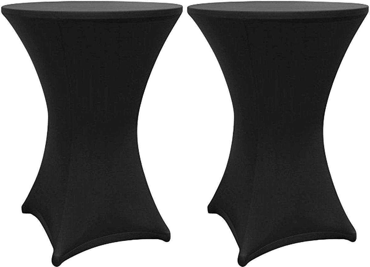 Lumaland opstaande tafelkussens afveegbaar set van 2 stuks 80-85cm zwart