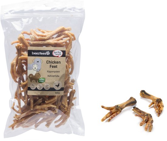 Beeztees Kippenpoten - Hondensnack - Voordeel - 500 gram