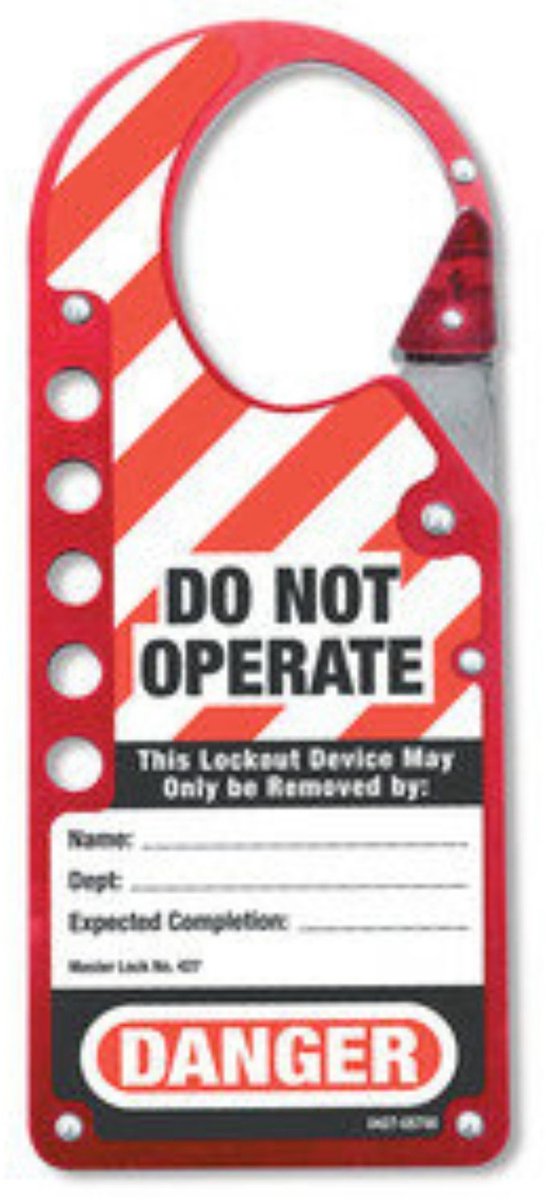 Masterlock Lock-out - Slotvermeerderaar met Label - Slotvergrendeling - 427