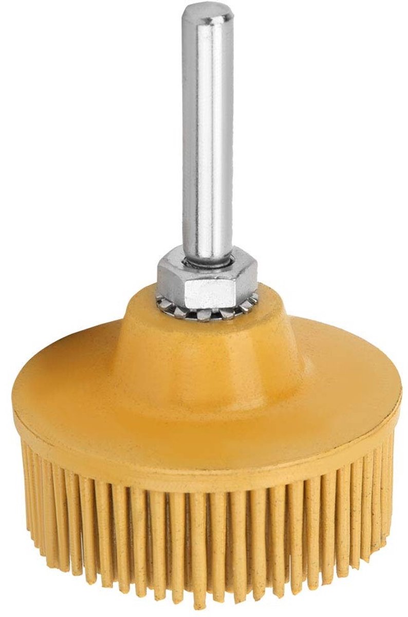 Rubber Emery Schuurdisc 5.5cm met Boar Bristle, Aluminium Polijsten met 50#, 80# en 120# Grit, Geschikt voor Elektrische Boor en Schuren van Diverse Materialen