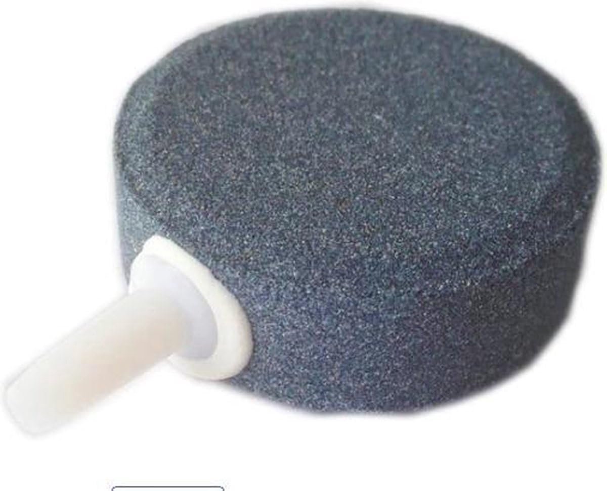 Okado Luchtsteen Aquarium – Zuurstofsteen voor Aquarium Beluchting – Mineral Oxygen Air Stone voor Luchtpomp en Luchtslang – Grijs/Wit – 1 Stuk