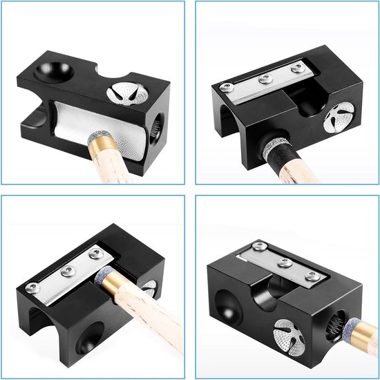 Allecto - 8-in-1 Billiard Tool - Multifunctioneel - Compact formaat - Billiard Cue Repair Tool - Ideaal voor biljartliefhebbers - Zwart van Allecto — afbeelding 5