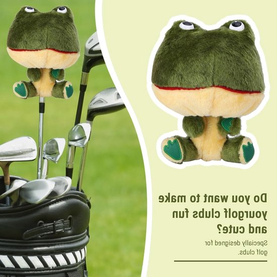 Pluche Golf Headcover, Kikkervorm, Beschermende Club Cover - Geweldig Cadeau voor Familie en Vrienden van Merkloos — afbeelding 2