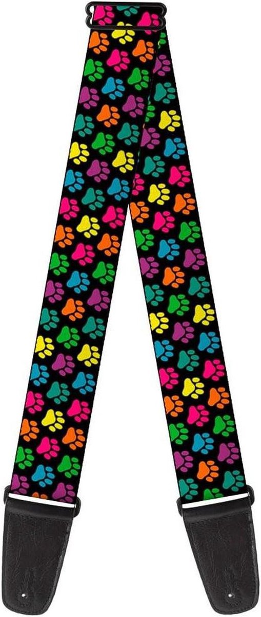 Gitaarband - Muziekhouder - Muziek Maken - Dierenprint Patroon - 34-60 inch - Veelkleurig