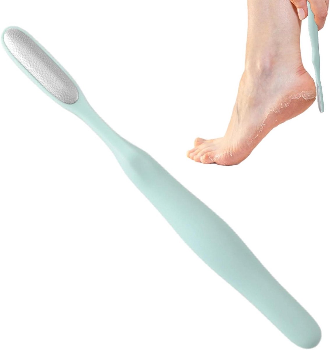 Voetvijl - Huidverwijderaar - Hiel verzorgen - Roestvrij staal - 19 cm - Grijs