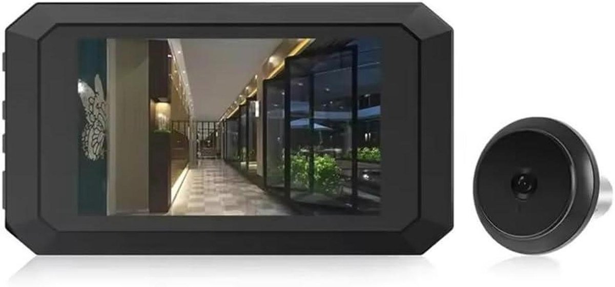 Deur Camera - Kijkgaatje Video - Veilige Entree - Infrarood Nachtzicht - 4.9 Inch Scherm - Zwart