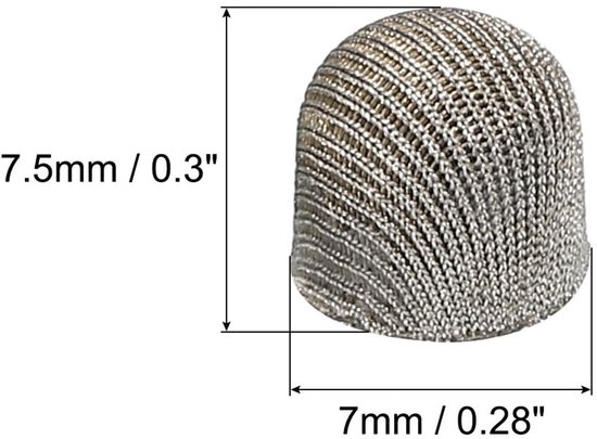 Golden crown - Stylus Penpunten - Universele Vervanging - 12 Stuks - Geleidend Netvezel - Geschikt voor Touchscreen - 7 mm — afbeelding 3