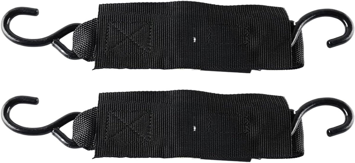 Ratelriemen - Spanbanden - Lading Zekeren - Eenvoudige Bediening - 120 cm - Zwart