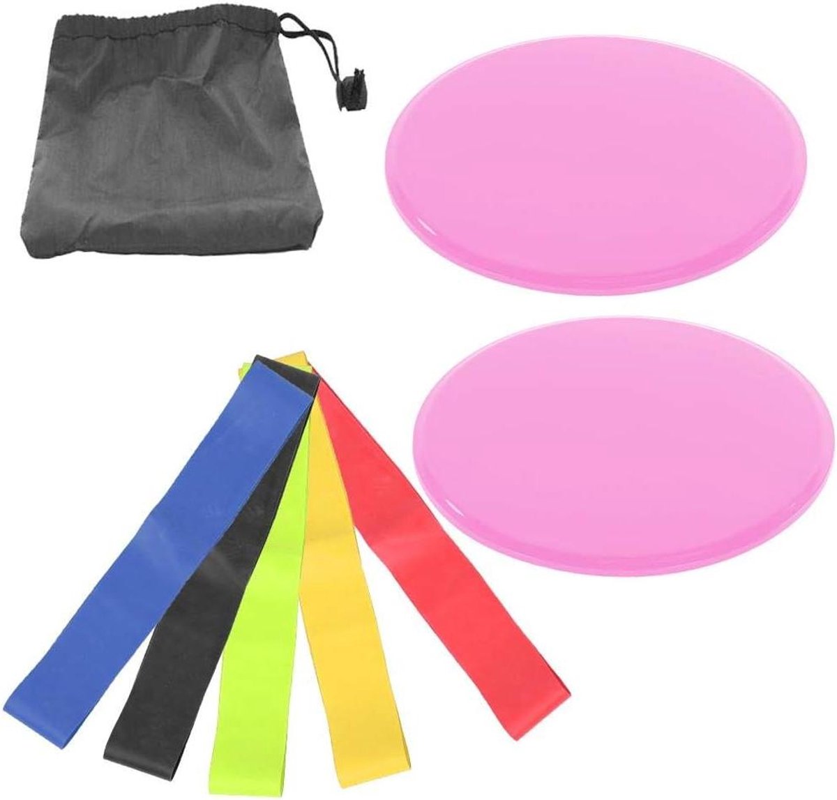 Fitness Schuivers - Core Trainers - Thuis Trainen - Dubbelzijdig Gebruik - 2 Stuks - Roze