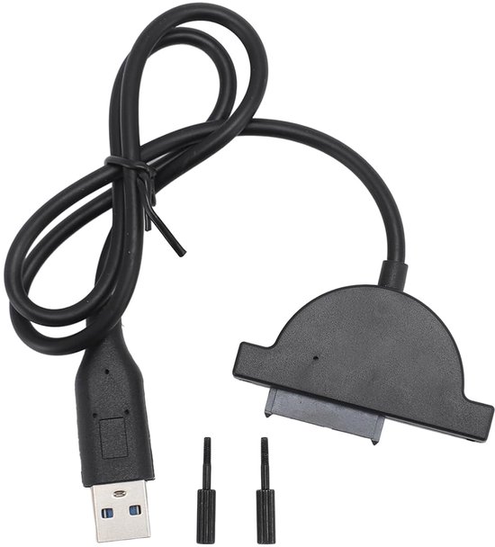 USB naar Kabel - Externe Schijf Adapter - Data Back-up - Hoge Snelheid - 50 cm Kabel - Zwart — afbeelding 5