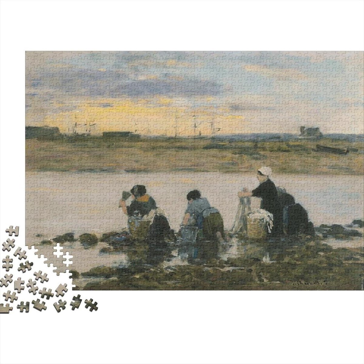 Kunst Puzzel - Legpuzzel - Ontspannend Spel - Bonus Poster - 1000 Stukjes - Meerdere Kleuren