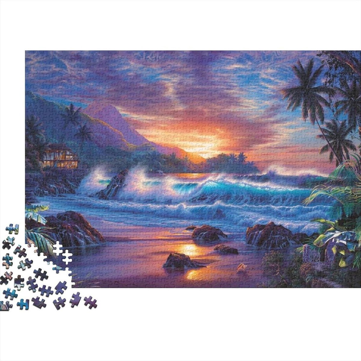 Gepersonaliseerde Puzzel - Foto Puzzel - Ontspanning Thuis - Met Bonus Poster - 1000 Stukjes - Meerdere Kleuren