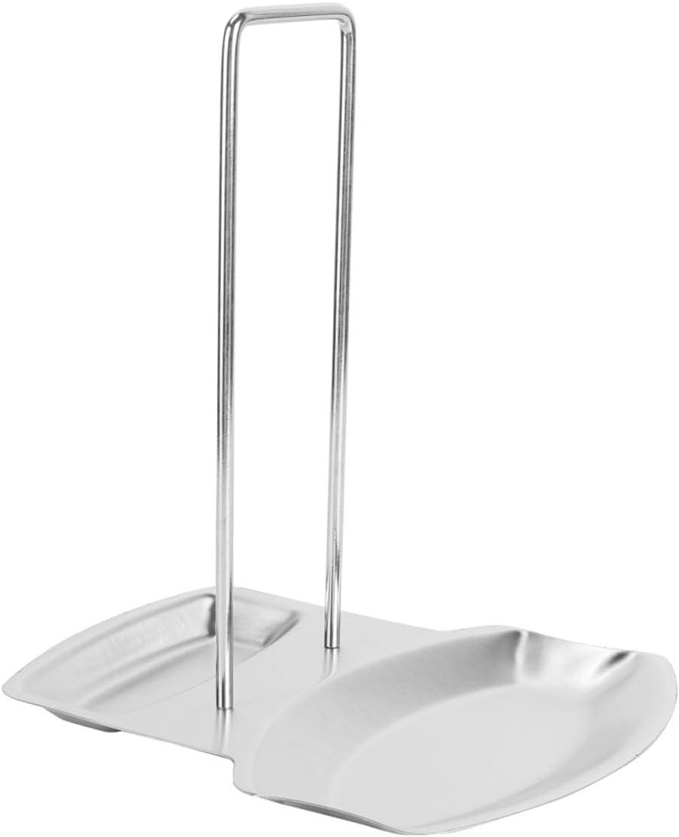 Pannenrek - Keukengereedschap Houder - Keuken Opbergen - Roestvrij Staal - 19x16 cm - Zilver